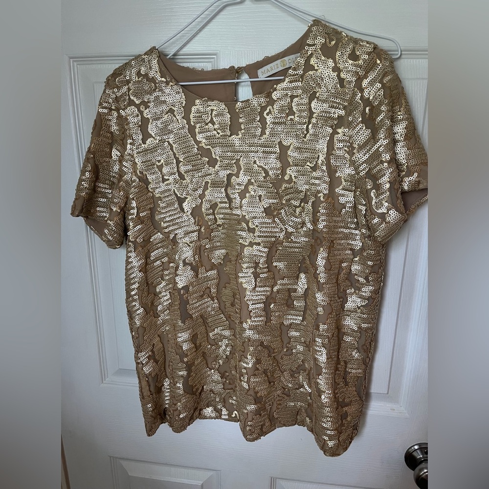Marie Oliver sequin top